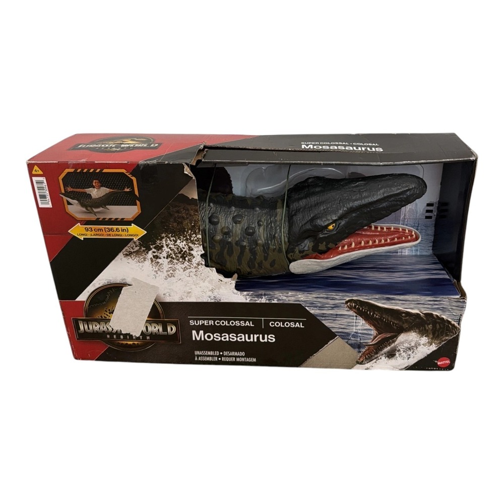 Jurassic World Rebirth Super Colossal Mosasaurus Action Figure Dinosaur Toy-NEW!